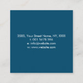 Oogoog - Triple Moon - White en Pearl Vierkante Visitekaartje (Achterkant)