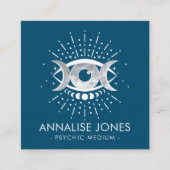 Oogoog - Triple Moon - White en Pearl Vierkante Visitekaartje (Voorkant)