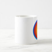 Oogoog van de Mok van de witte koffie van de zon (Center)