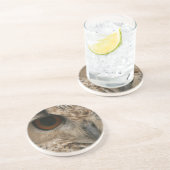 Oogoog van de Owl Zandsteen Onderzetter (Zijkant)