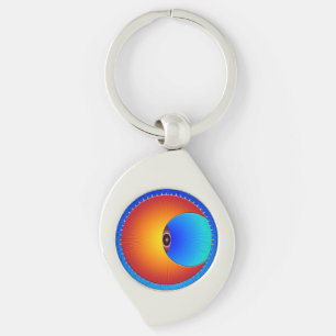 Oogoog van de Zonnewervelkolom Sleutelhanger