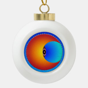Oogoog van het Ornament van de zonnebal