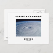 Oogoog van het Storm aan de binnenkant (orkaanoog) Briefkaart (Voorkant / Achterkant)