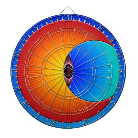 Oogoog van het zondartboard dartbord (Voorkant)