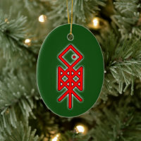 Oogoog van Odin Viking Bindrune Yule keramische de