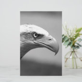 Oogoog van zwarte en witte arend briefpapier (Staand voorkant)