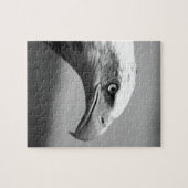 Oogoog van zwarte en witte arend legpuzzel (Horizontaal)