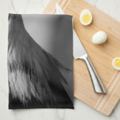 Oogoog van zwarte en witte arend theedoek (Quarter Fold)