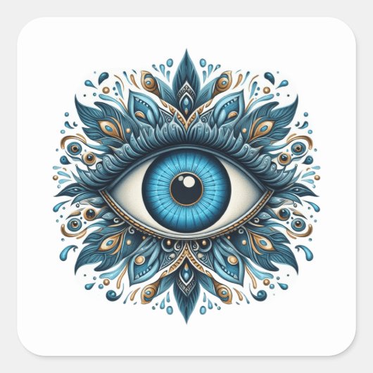 Oogoog Vierkante Sticker (Voorkant)