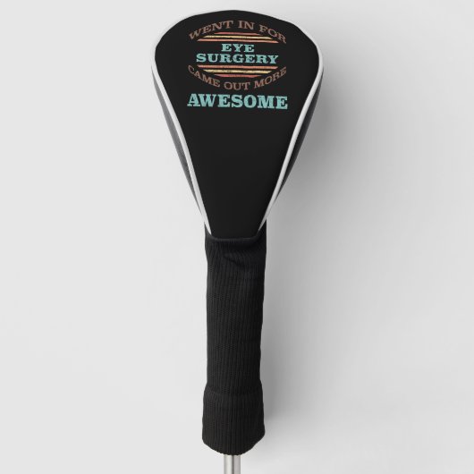 Oogoperatie herstel Humor Golfheadcover (Voorkant)