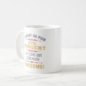Oogoperatie herstel Humor Koffiemok (Voorkant links)
