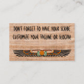 Oogopvallend Egyptisch Papyrus-Visitekaartje Visitekaartje (Achterkant)