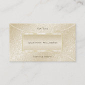 Oogpartij Zijderriem Schuin-slang Patroon Elegant Visitekaartje (Voorkant)