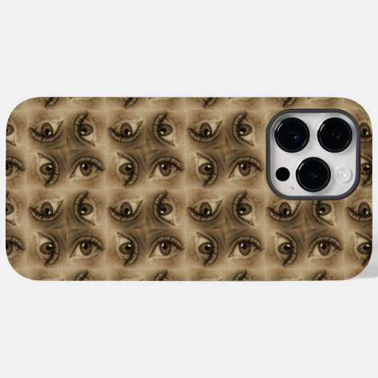 Oogpatroon Case-Mate iPhone Case (Achterkant (horizontaal))