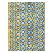 Oogpatroon van het aambeeld op gouden textuur tafelkleed (Voorkant)