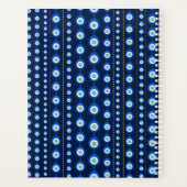 Oogpatroon voor het aambeeld - donkerblauw met gou planner (Achterkant)
