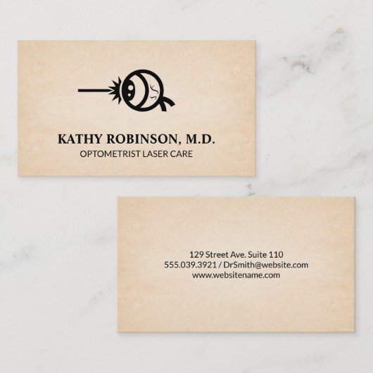 oogpictogram | Lasik Afsprakenkaartje (Voorkant / Achterkant)