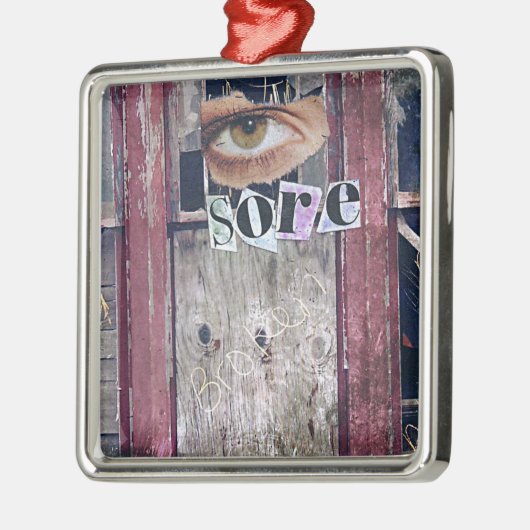 oogpijn metalen ornament (Links)