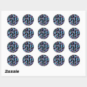 Oogpijn ronde sticker (Vel)
