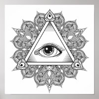 Oogpiramide Symbool Doodle 2