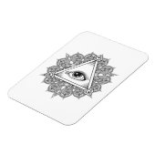 Oogpiramide Symbool Doodle Magneet (Linkerzijde)