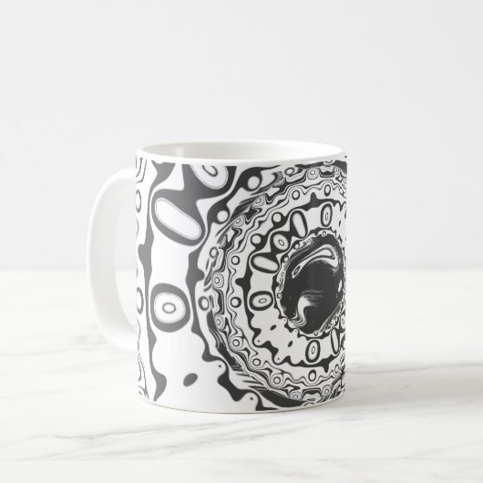 Oogproblemen met een hypnotische pupil (of wat u o koffiemok (Voorkant links)