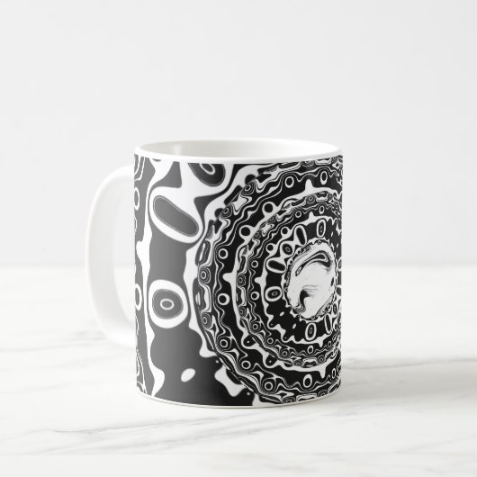 Oogproblemen met een hypnotische pupil (of wat u o koffiemok (Voorkant links)