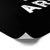 Oogpuns zijn Cornea Grappig Lichaam Pun Donker BG Poster (Hoek)