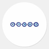 Oogrand Ronde Sticker (Voorkant)