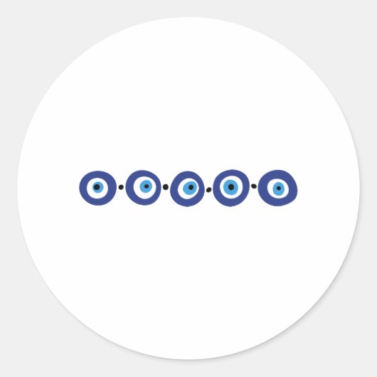 Oogrand Ronde Sticker (Voorkant)