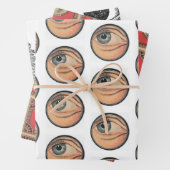 oogreclamespotset inpakpapier vel (In situ)