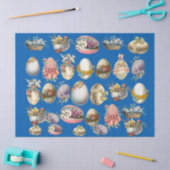 Oogreuen, stropers, WITTE DOVEN, BLAUW Tissuepapier (Craft)