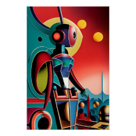 Oogrobot - Ken Gage Surreal Art Perfect Poster