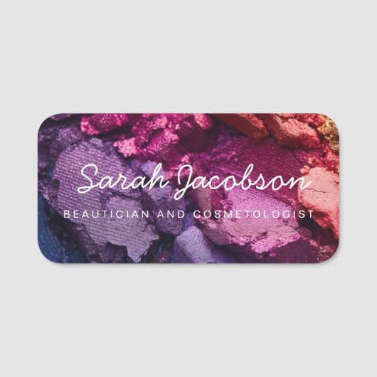 Oogschaduw Cosmetica Cosmetoloog Visagist Naamplaatje (Voorkant)