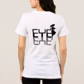 Oogschaduw creatieve typografie Tri-Blend shirt (Achterkant)