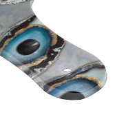 Oogschilfers en kristallen op parels snijplank (Hoek)