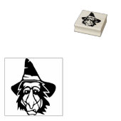 Oogse heksenzijde, kunstzegel rubberstempel (Gestempeld)