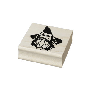Oogse heksenzijde, kunstzegel rubberstempel