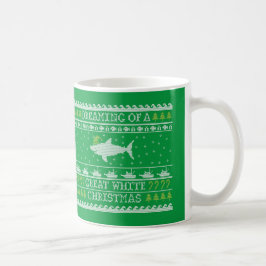 Oogse Sweater Shark - Great White KerstGreen Koffiemok