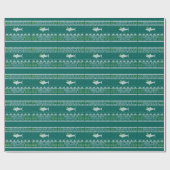 Oogse Sweater Style Great White Shark Kerstmis Cadeaupapier (Vlak)