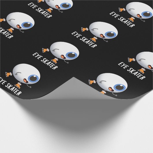 Oogskater Funny Ice Skun Dark BG Cadeaupapier (Hoek)