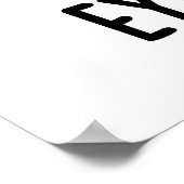 Oogskater Funny Ice Skun Poster (Hoek)