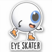 Oogskater Funny Ice Skun Sticker (Voorkant)