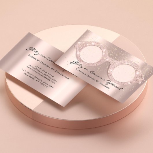 Oogslijtage Optische optometrist Eyeglassen Roos B Visitekaartje