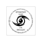 Oogspecialist optometrist rubberstempel (Afrduk)