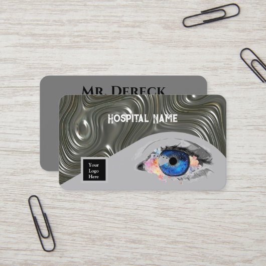 Oogspecialist Visitekaartje (Voorkant / Achterkant in situ)