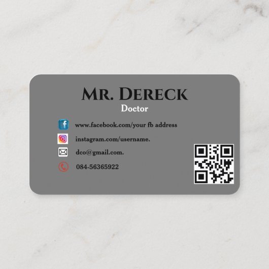 Oogspecialist Visitekaartje (Achterkant)