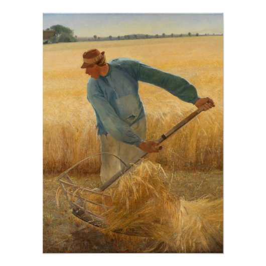 Oogst 1885 door Laurits Andersen Ring Perfect Poster (Voorkant)