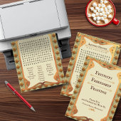  Oogst Afdrukbare Word Zoeken Feestdagenkaart