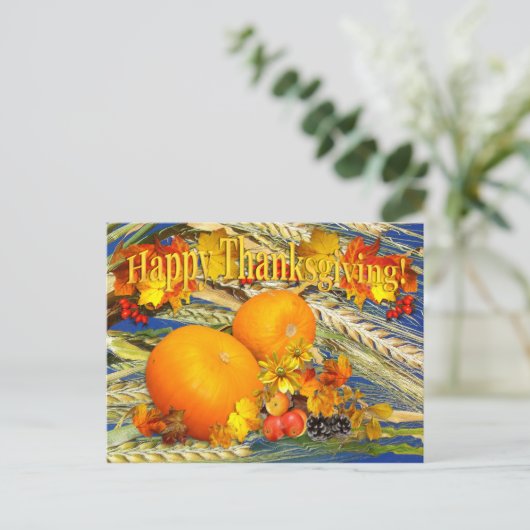 Oogst Bedankt ~ Briefkaart (Staand voorkant)